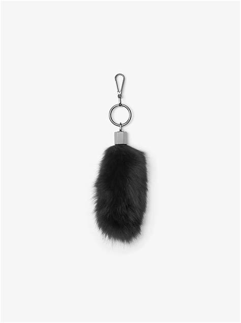 michael michael kors fox fur key chain with love charm|Fur Key Chain .